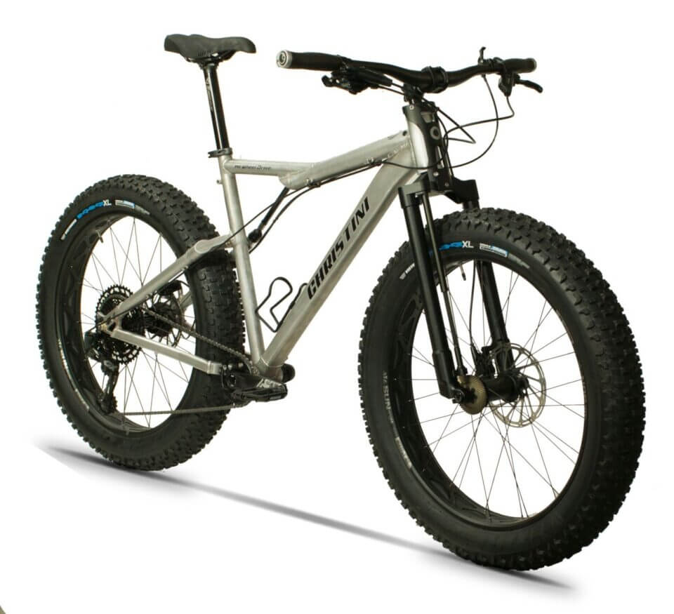 CHRISTINI AWD FAT 5 GX Eagle 2WD fat bike in brushed aluminum